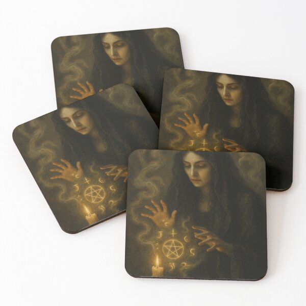 Item preview, The High Priestess – The Secret Mist Tarot | Gothic Oracle of the Veil designed and sold by WitchPrint.