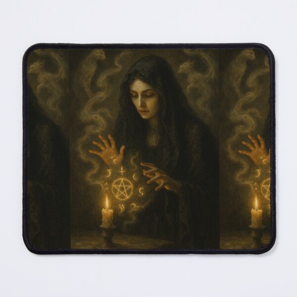 Item preview, The High Priestess – The Secret Mist Tarot | Gothic Oracle of the Veil designed and sold by WitchPrint.