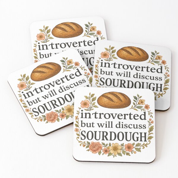 Item preview, Introverted But Will Discuss Sourdough designed and sold by The Painted Topaz.
