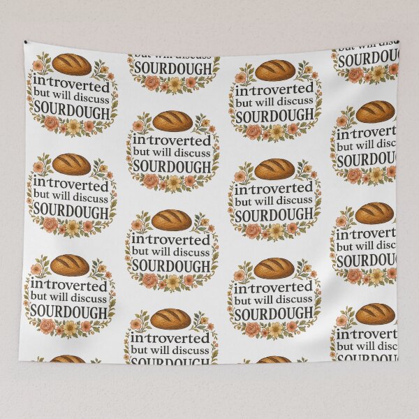 Item preview, Introverted But Will Discuss Sourdough designed and sold by The Painted Topaz.