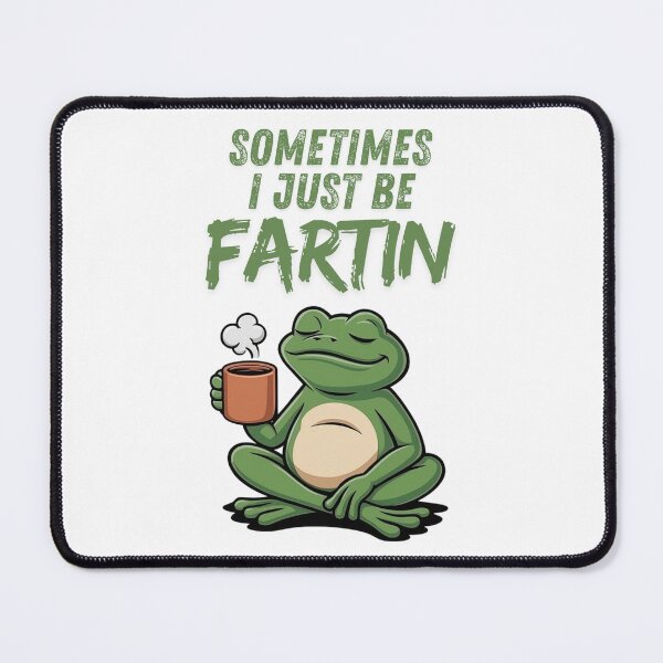 Item preview, Sometimes I Just Be Fartin - Funny Zen Frog Coffee Humor Design designed and sold by Tucker-Art.