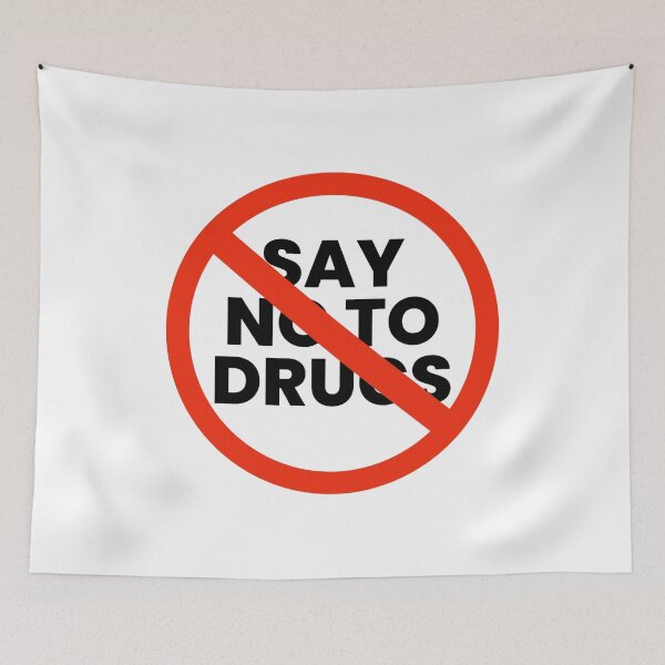 Item preview, Say No To Drugs - Anti Drug Awareness Campaign designed and sold by Shape Snip Studio.
