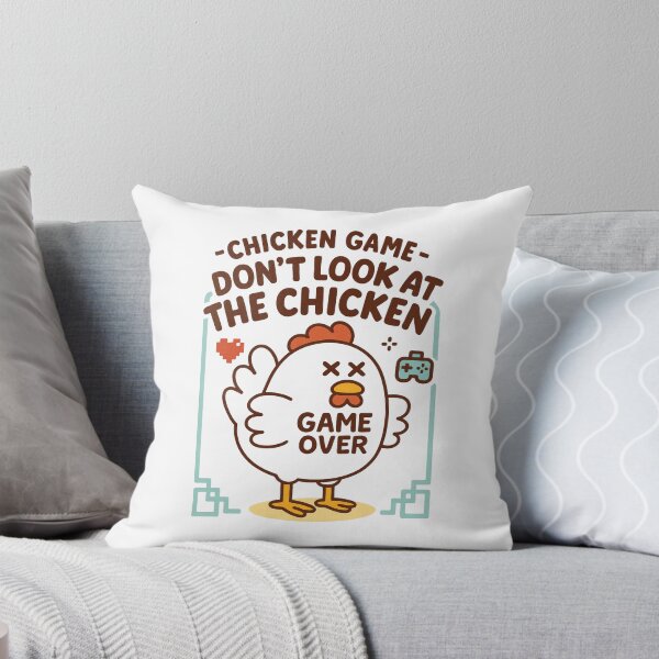 Item preview, Chicken Game: Don't Look At The Chicken - Funny Retro Gaming Meme designed and sold by Tucker-Art.