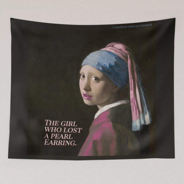 Item preview, The Girl Who Lost a Pearl Earring designed and sold by Art & Coffee.