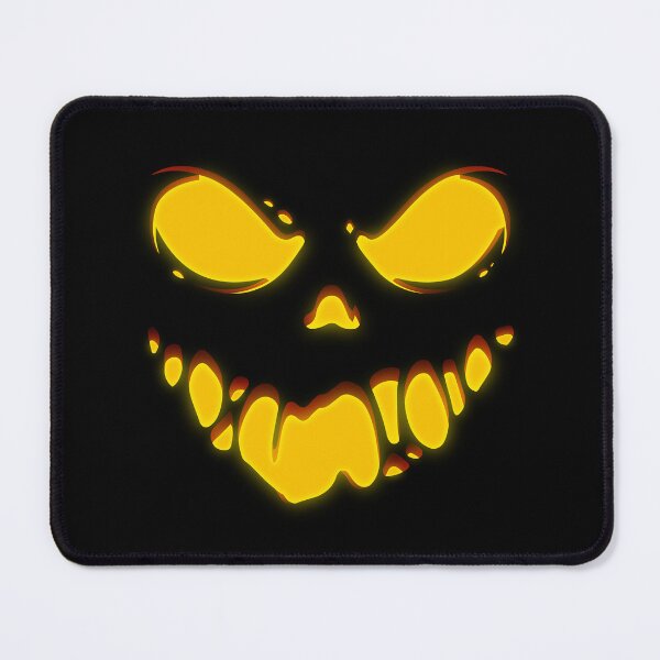 Item preview, Halloween Evil Slime Pumpkin Face Smiling Pursed Lips Creepy Jack-O’-Lantern Illustration designed and sold by MONTRIS.