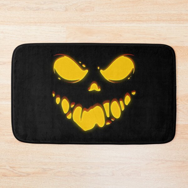 Item preview, Halloween Evil Slime Pumpkin Face Smiling Pursed Lips Creepy Jack-O’-Lantern Illustration designed and sold by MONTRIS.
