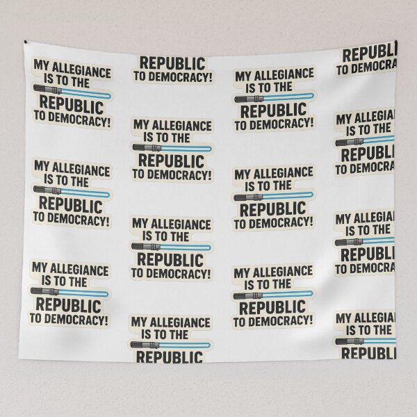 Item preview, My Allegiance is to Republic, Democracy designed and sold by The Painted Topaz.