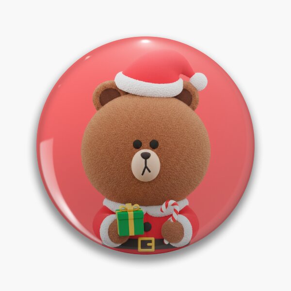 Item preview, LINE Friends Christmas Brown Bear - Kawaii Santa Bear - Secret Christmas Gift K-Pop designed and sold by Billy Morfo™.