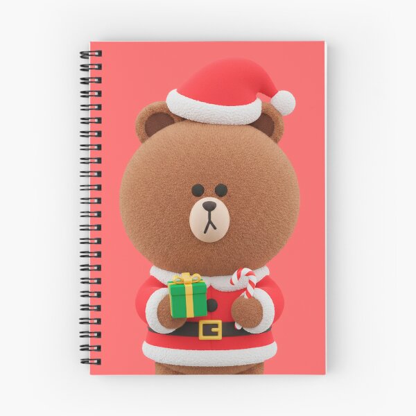 Item preview, LINE Friends Christmas Brown Bear - Kawaii Santa Bear - Secret Christmas Gift K-Pop designed and sold by William Cano.