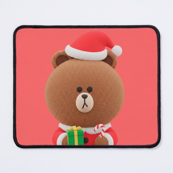 Item preview, LINE Friends Christmas Brown Bear - Kawaii Santa Bear - Secret Christmas Gift K-Pop designed and sold by William Cano.