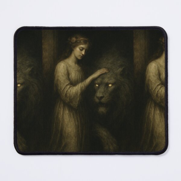 Item preview, Strength – The Secret Mist Tarot | Gothic Courage & Inner Fire designed and sold by WitchPrint.