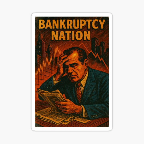 Item preview, Bankruptcy Nation designed and sold by CTRL+ALT+Divine.