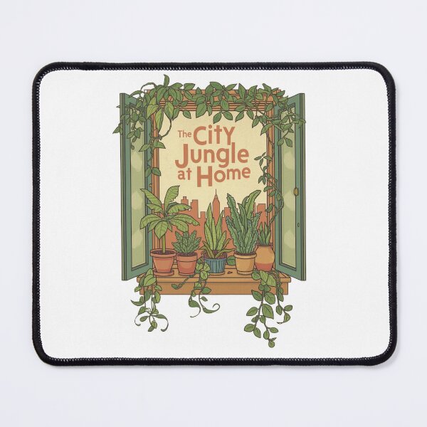 Item preview, The City Jungle at Home | Indoor Plants Window View Botanical Art designed and sold by Tucker-Art.
