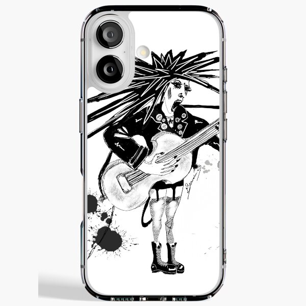 Punk Girl Band Guitarist by iServalan for Tale Teller Club Press iPhone Soft Case