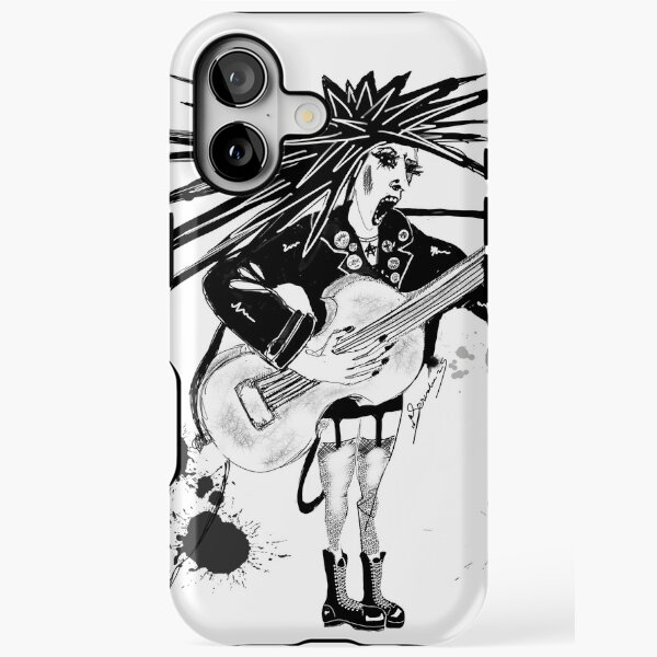 Punk Girl Band Guitarist by iServalan for Tale Teller Club Press iPhone Tough Case