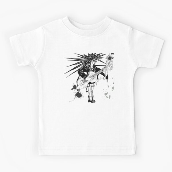 Punk Girl Band Guitarist by iServalan for Tale Teller Club Press Kids T-Shirt