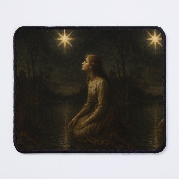 Item preview, The Star – The Secret Mist Tarot | Gothic Hope & Celestial Light designed and sold by WitchPrint.