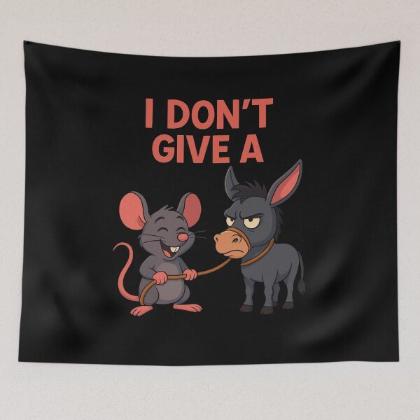 Item preview, I Don't Give a Rat's Donkey Mouse | Funny Animal Puns Design designed and sold by Tucker-Art.
