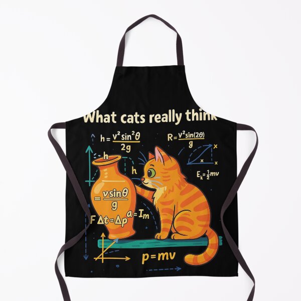 Item preview, What Cats Really Think | Physics of Knocking Things Over Funny Cat Design designed and sold by Tucker-Art.