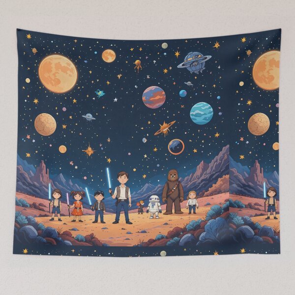 Item preview, Space Wars Galactic Wonders Enchanting Interstellar Adventures Await designed and sold by ART ATTACK ZONE.