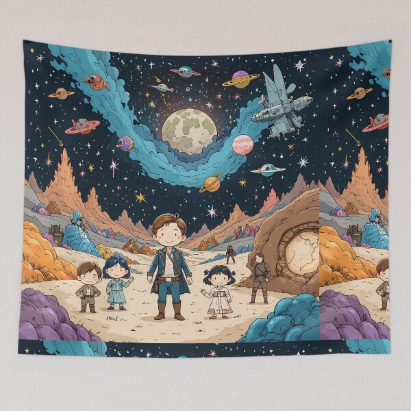 Item preview, Boys Wars Galactic Wonders Enchanting Interstellar Adventures Await designed and sold by ART ATTACK ZONE.