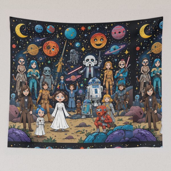 Item preview, Planets Wars Galactic Wonders Enchanting Interstellar Adventures Await designed and sold by ART ATTACK ZONE.