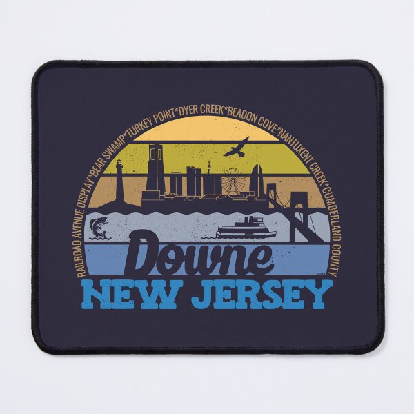 Item preview, Downe New Jersey Sunset Retro Vintage Local Pride Logo designed and sold by CRHPOD20.
