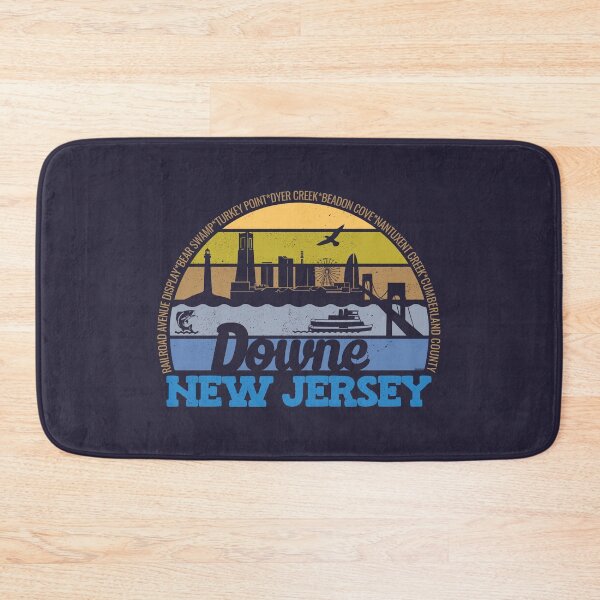 Item preview, Downe New Jersey Sunset Retro Vintage Local Pride Logo designed and sold by CRHPOD20.