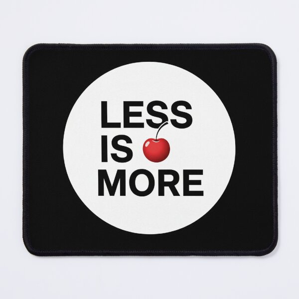 Item preview, Less Is More Cherry Icon | Minimalist Aesthetic Design Quote designed and sold by Tucker-Art.