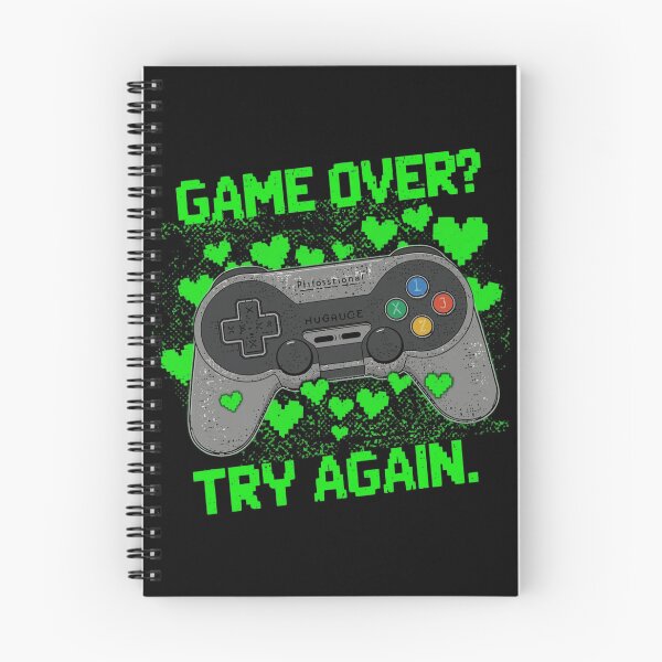 Item preview, Game Over? Try Again. | Retro Gaming Controller Motivational Design designed and sold by Tucker-Art.