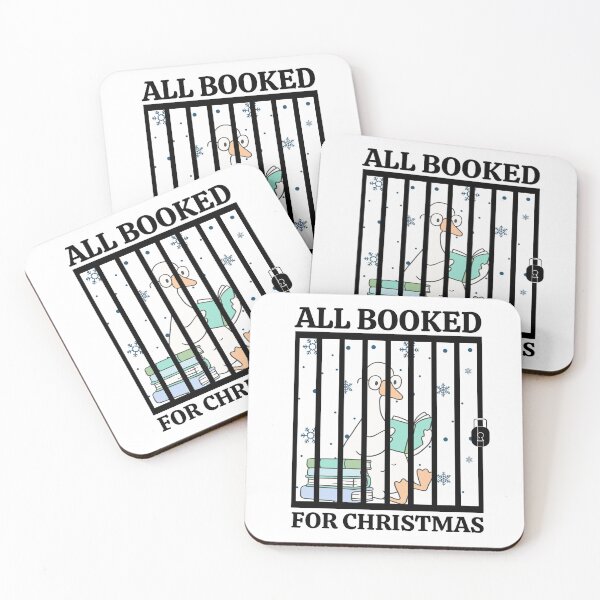 Item preview, Silly Goose All Booked For Christmas, Book Lover, Reading  Goose, Goose Behind Bars designed and sold by Forevermore.