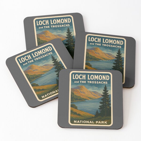 Item preview, Vintage British National Park Print: Loch Lomond designed and sold by PinUpPizzazz.