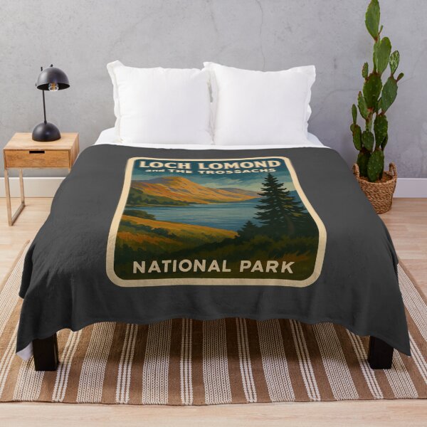 Item preview, Vintage British National Park Print: Loch Lomond designed and sold by PinUpPizzazz.