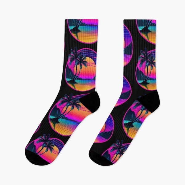Item preview, "Neon Island Dreams - Capsule Synthwave" designed and sold by Wawan35200.