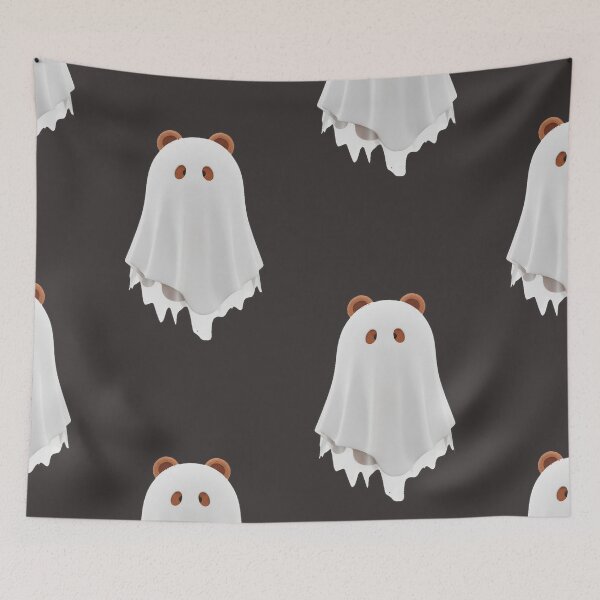 Item preview, Brown Ghost Boo! ? - LINE Friends Kawaii Ghost Bear - Halloween Spooky Cute designed and sold by William Cano.