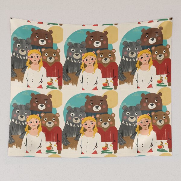 Item preview, 'Goldilocks and the three bears' a tale by Robert Southey designed and sold by Filologica.