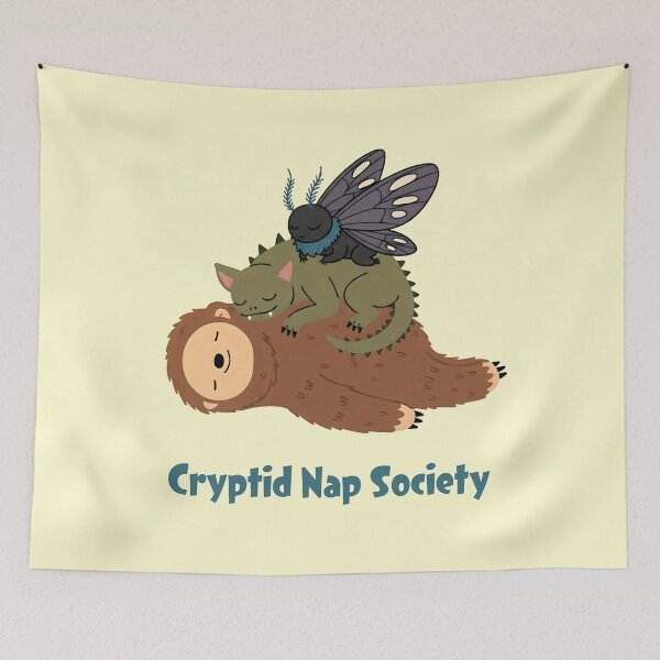 Item preview, Cryptid Nap Society – Cute Sleeping cryptids designed and sold by SidTastic .