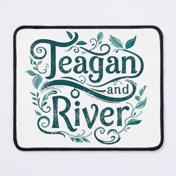 Item preview, Teagan and River Decorative Typography Design With Flourishes, Florals, and Intricate Swirls designed and sold by Rue Market.