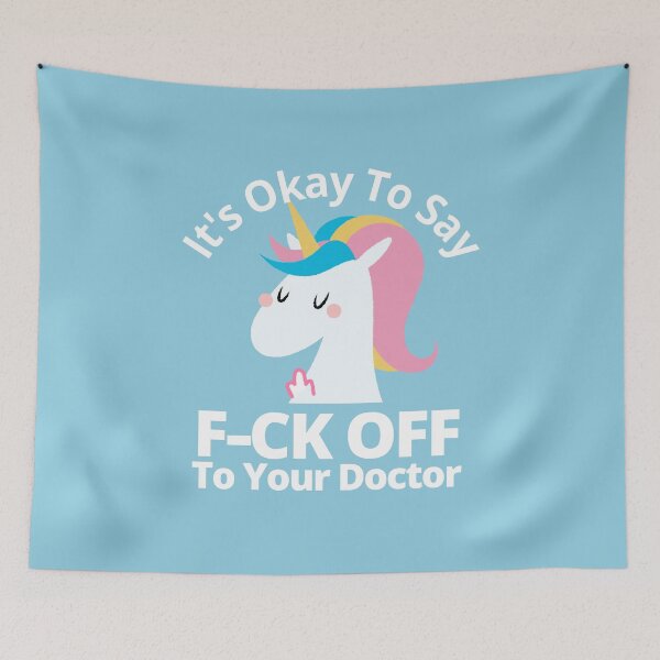 Item preview, It's Okay To Say F-ck Off To Doctor T-Shirts Hoodies Pins Stickers Magnets Mugs Posters Funny Chronic Illness Chronically Ill Autoimmune Humorous Tees Gifts for Her Gaslighting designed and sold by ChronicillnessT.