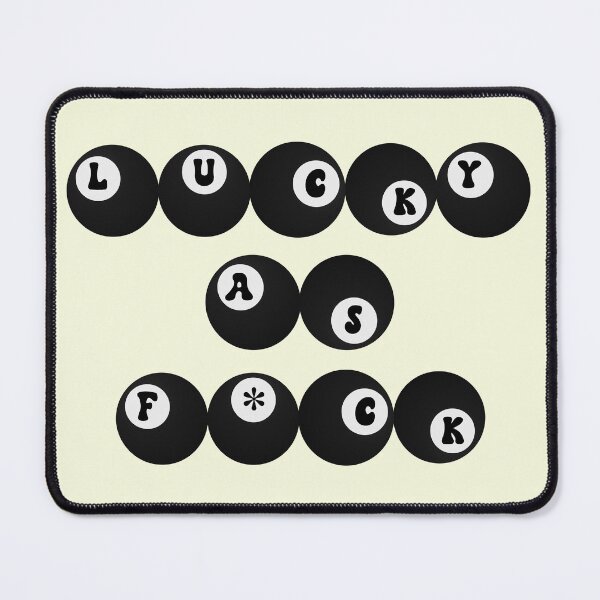 Item preview, Funny Adult Lucky as F*ck Eight Ball Graphic designed and sold by wingstar.