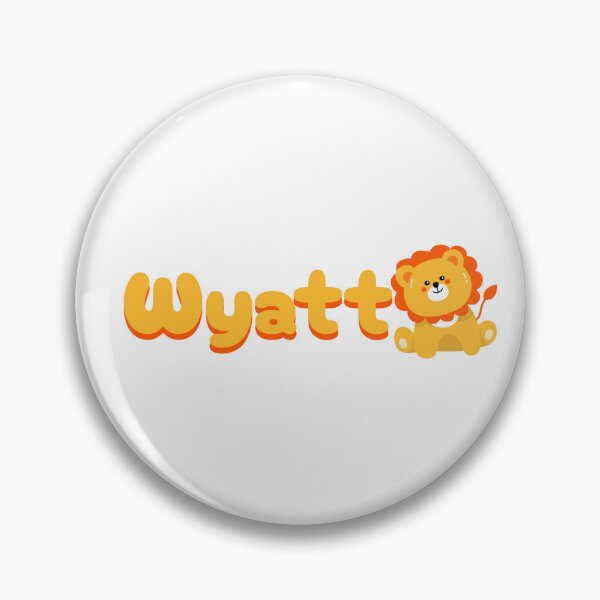 Item preview, Wyatt (Lion) Name Sticker designed and sold by pikes84.