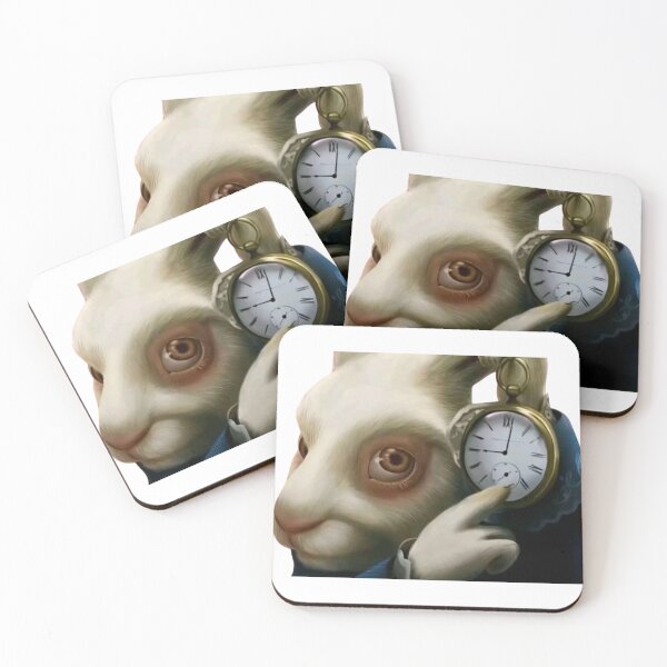 Item preview, White Rabbit Ticking Clock Meme designed and sold by LookinFreshh.