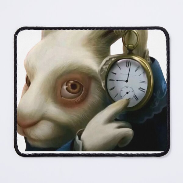 Item preview, White Rabbit Ticking Clock Meme designed and sold by LookinFreshh.