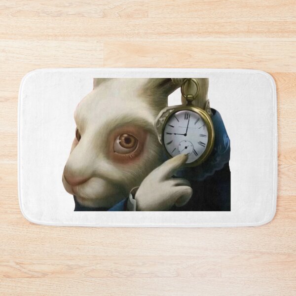 Item preview, White Rabbit Ticking Clock Meme designed and sold by LookinFreshh.