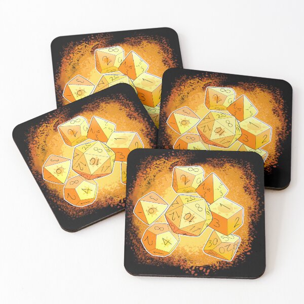 Item preview, Gold Sunshine Dice Set designed and sold by WhisperingDusk.