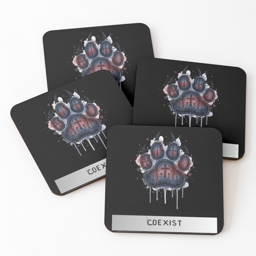 Item preview, Coasters (Set of 4) designed and sold by Animals-Tees.