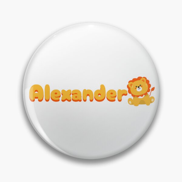 Item preview, Alexander (Lion) Name Sticker designed and sold by pikes84.