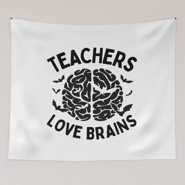 Item preview, Teachers Love Brains designed and sold by SnorkleSupply.