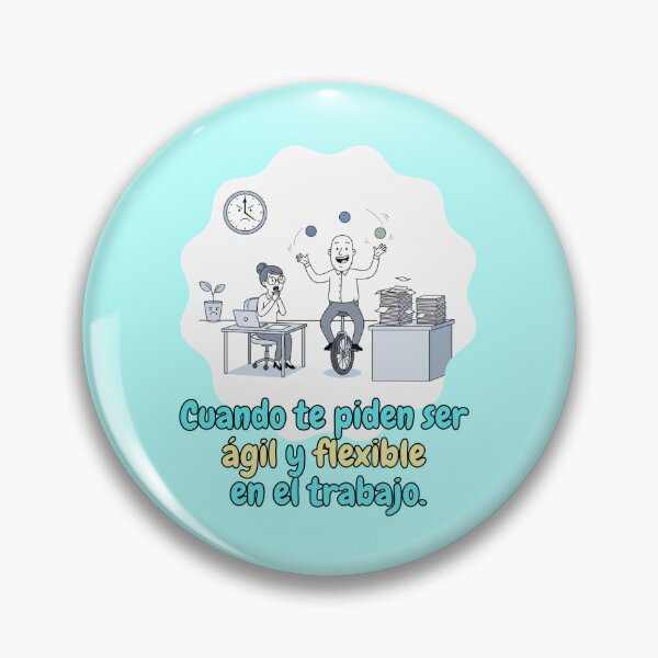 Item preview, Extreme Agility When you're asked to be agile and flexible Demanding Bosses Office Humor legend in Spanish designed and sold by DibuHumor.