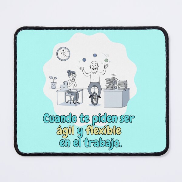 Item preview, Extreme Agility When you're asked to be agile and flexible Demanding Bosses Office Humor legend in Spanish designed and sold by DibuHumor.